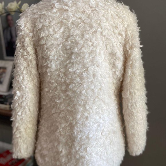 Bernardo Collection Fluffy Cream Jacket Medium - Picture 7 of 9